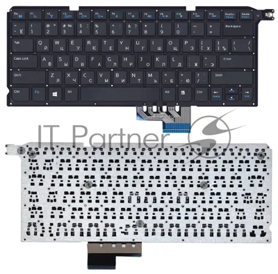 Клавиатура для ноутбука Dell Vosto14 5480R черная без рамки