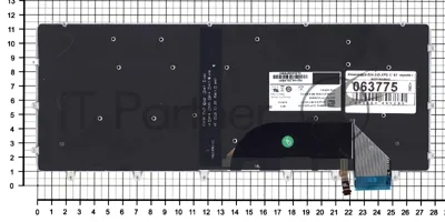 Клавиатура для ноутбука Dell XPS 15 9550 черная с подсветкой