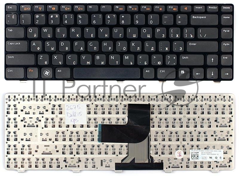 Клавиатура для ноутбука Dell XPS 15 L502X M5040 N5050 N5040 N4110 черная
