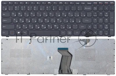 Клавиатура для ноутбука Lenovo G500 G505 G505A G510 G700 G700A G710 черная с черной рамкой