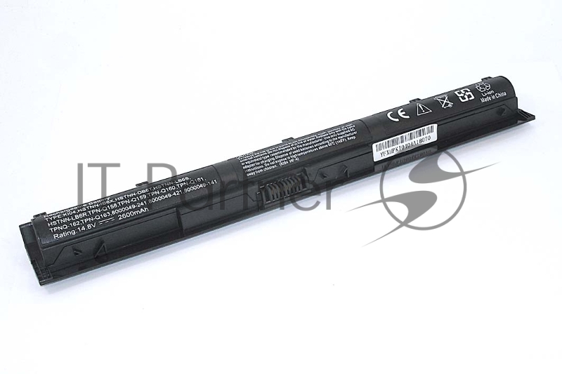 Аккумуляторная батарея для ноутбука HP Pavilion 14/15/17 (KI04) 14.8V 2600mAh OEM черный