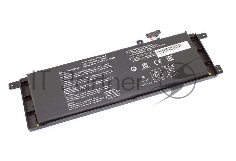 Аккумуляторная батарея для ноутбука Asus X453 7.6V 30Wh 3950mAh OEM черный