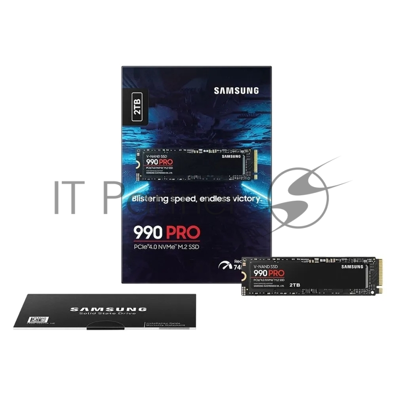 Накопитель SSD Samsung 990 PRO, 2Tb, PCIe 4.0 x4, M.2 2280, NVMe, R/W 7450/6900