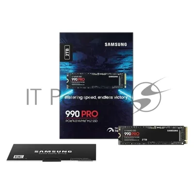 Накопитель SSD Samsung 990 PRO, 2Tb, PCIe 4.0 x4, M.2 2280, NVMe, R/W 7450/6900
