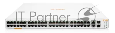 Коммутатор HPE Aruba Instant On 1960 48G 2x10G 2SFP+ 48PoE (JL809A), 48×1 Гбит/с PoE + 2×10 Гбит/с RJ-45 + 2×10 Гбит/с SFP+, управляемый