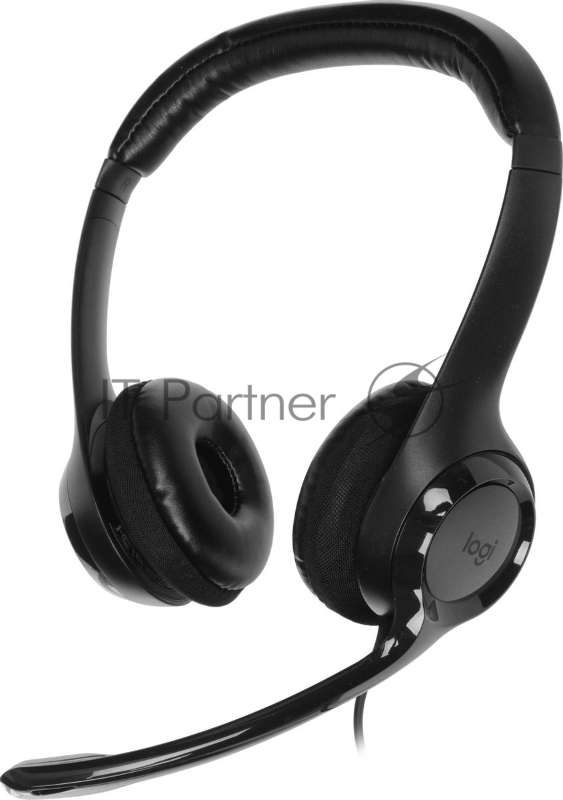 Гарнитура Logitech H390 чёрный, проводная, USB