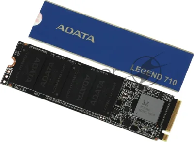Накопитель SSD ADATA LEGEND 710, 1Tb, PCIe 3.0 x4, M.2 2280, NVMe, R/W 2400/1800, с радиатором