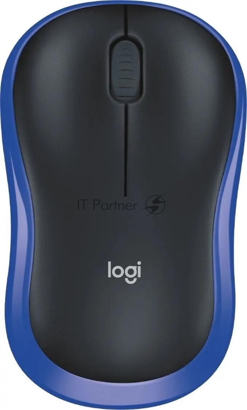 Мышь беспроводная Logitech M185 синий, 1000 dpi, радиоканал, USB, кнопки - 3