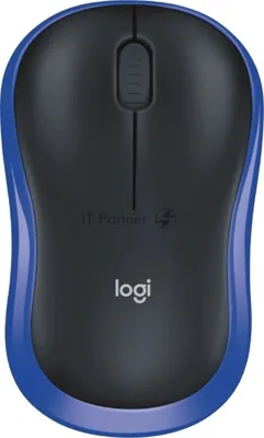 Мышь беспроводная Logitech M185 синий, 1000 dpi, радиоканал, USB, кнопки - 3