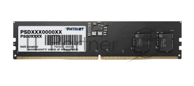 Оперативная память Patriot Signature, DDR5, 8GB (1x8 GB), 5600 MHz, CL46, DIMM
