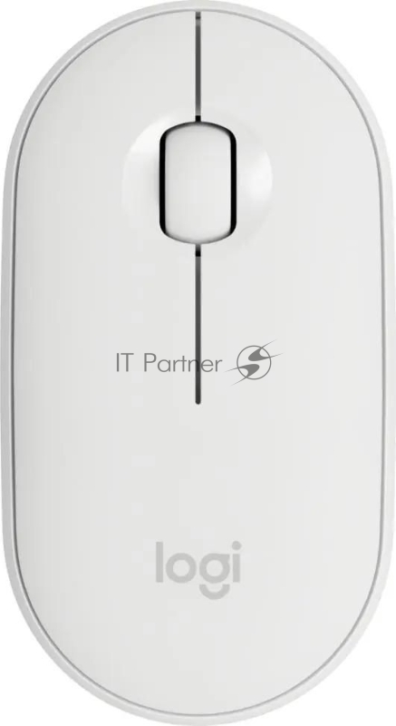 Мышь беспроводная Logitech Pebble M350 белый, 1000 dpi, радиоканал, Bluetooth, USB, кнопки - 3
