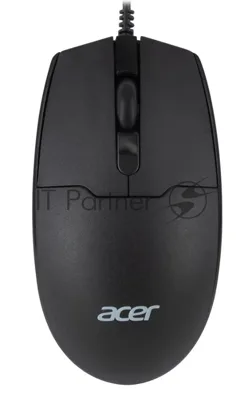 Мышь проводная Acer OMW126 черный, 1200 dpi, USB, кнопки - 3