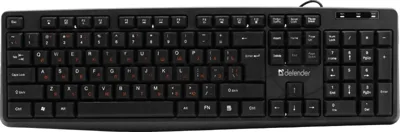 Клавиатура проводная Defender Concept HB-164, USB, черный