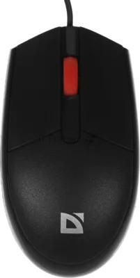 Мышь проводная Defender Delta MM-523 черный, 1000 dpi, USB, кнопки - 3