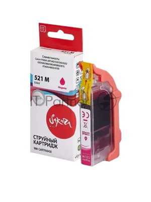 Картридж струйный Sakura 2935B004 (521 M) для Canon, пурпурный, 8,4 мл., 530 к.