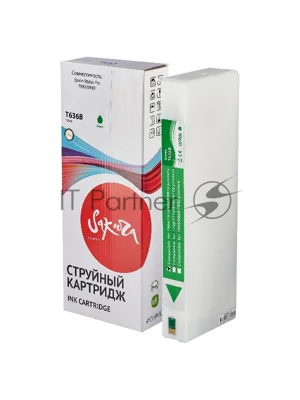 Картридж струйный Sakura C13T636B00 (T636B Green) для Epson, зеленый, 700 мл.