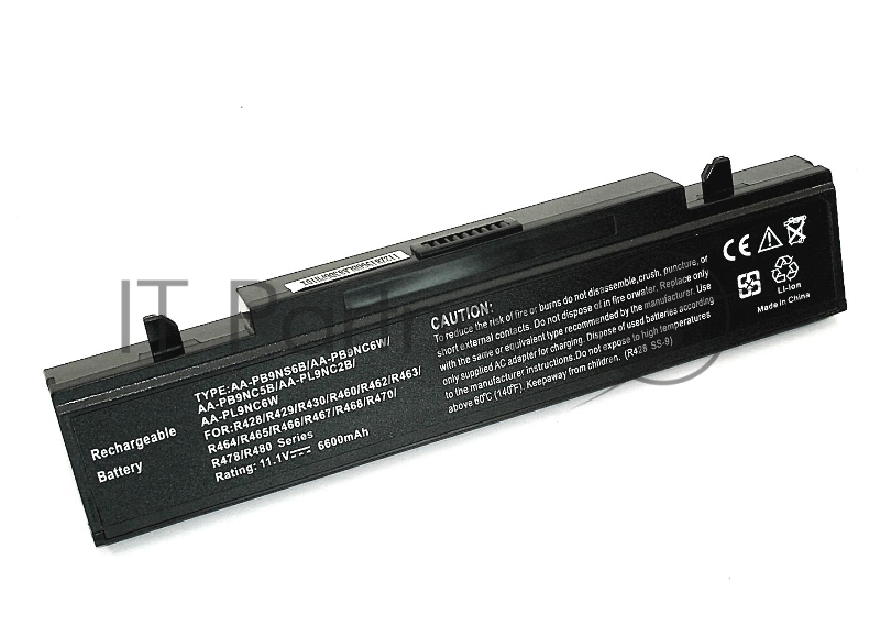 Аккумуляторная батарея для ноутбука Samsung R420 R510 R580 R530 (AA-PB9NC6B) 6600mAh OEM черный