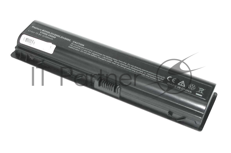 Аккумуляторная батарея для ноутбука HP Pavilion DV2000, DV6000 5200mAh OEM черный