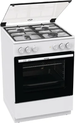 Плита комбинированная Gorenje GK6A20WF белый, конфорок 4 газовых, духовка 65 л, 60 см x 85 см x 60 см