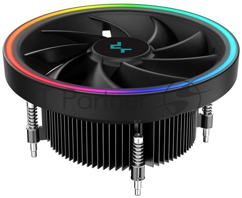 Кулер для процессора DEEPCOOL UL551 черный,(только сокет 1700), 136 мм, алюминий, 1800 об/мин, 26.8 дБ, 4 pin, 95 Вт, 71 мм