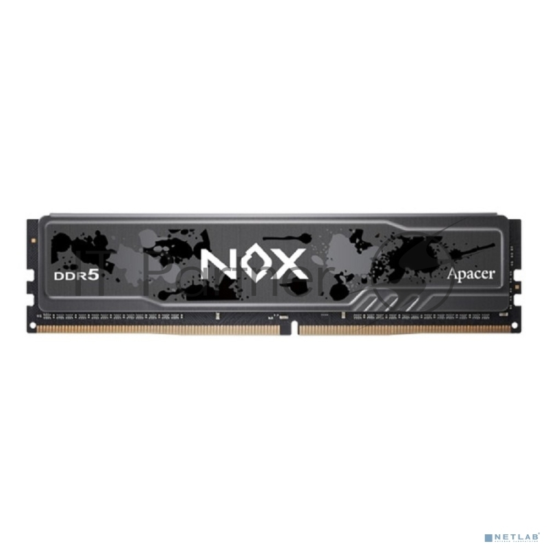 Оперативная память Apacer Nox, DDR5, 16GB (1x16 GB), 5600 MHz, CL40, DIMM, радиатор, серый, черный