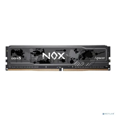 Оперативная память Apacer Nox, DDR5, 16GB (1x16 GB), 5600 MHz, CL40, DIMM, радиатор, серый, черный