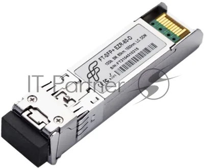 Модульный компактный оптический трансивер Future Technologies FT-SFP+EZR-80-D c поддержкой функции "горячей" замены и напряжением питания 3.3В.