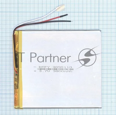 Аккумулятор Li-Pol (батарея) 3x95x110 мм 3pin 3.7V/3800mAh