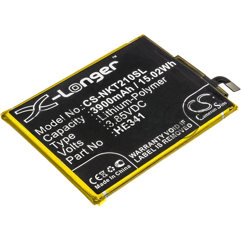 Аккумулятор CS-NKT210SL HE341 HE338 для Nokia 2.1 TA-1029 3.85V, 3900mAh, 15.02Wh