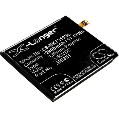 Аккумулятор CameronSino CS-NKT310SL HE351 для Nokia 3.1, TA-1049,TA-1057,TA-1070 3.85V, 2900mAh, 11.17Wh