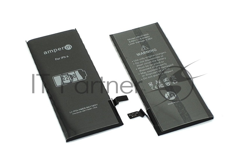 Аккумуляторная батарея Amperin для Apple iPhone 6 3,82V 2200mAh