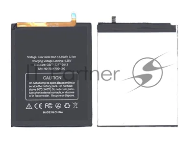 Аккумуляторная батарея BAT16523200 для Doogee Y6, Y6c 3200mAh 3,8V