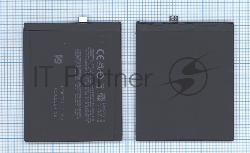 Аккумуляторная батарея BT66 для MeiZu Pro 6 Plus 3400mAh/13.09Wh 3,85V
