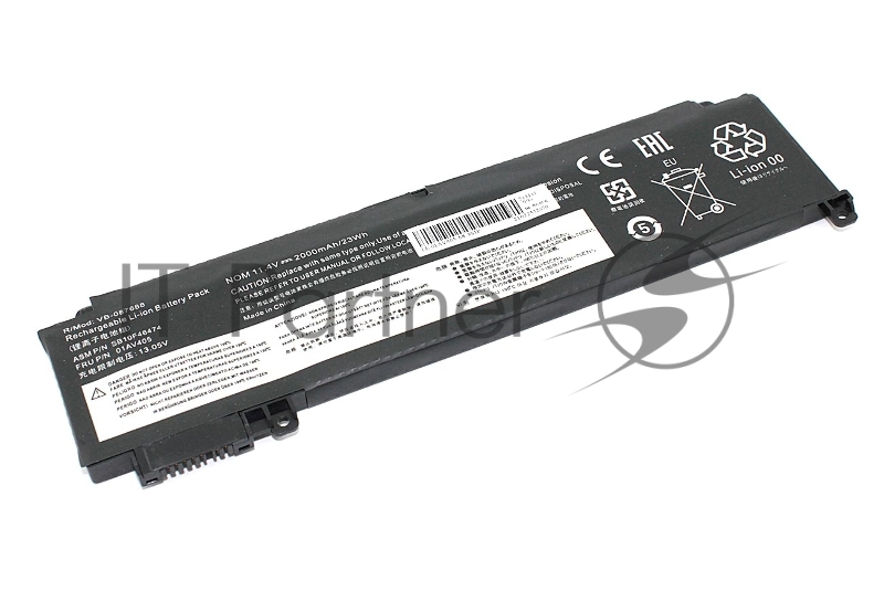 Аккумуляторная батарея для ноутбука Lenovo ThinkPad T470s (01AV405) 11.4V 2000mAh OEM
