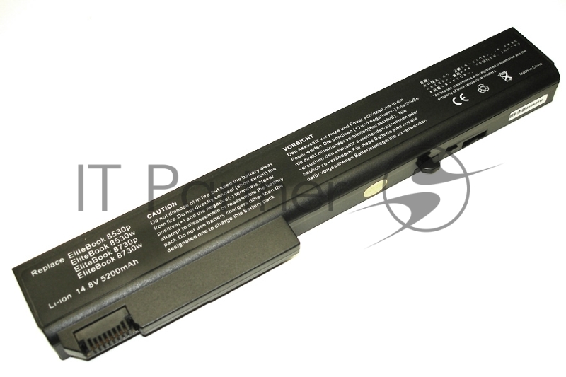Аккумуляторная батарея для ноутбука HP Compaq 8530, Probook 654514.4V 52Wh OEM черный