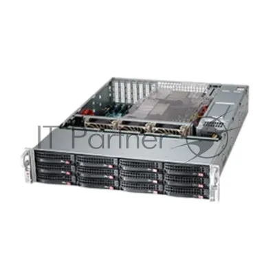Компьютерный корпус SuperMicro CSE-826BAC12-R1K23LPB 2U, 2x1200W, 12x3.5" bay SAS3/SATA/NVMe4 7xLP, RM