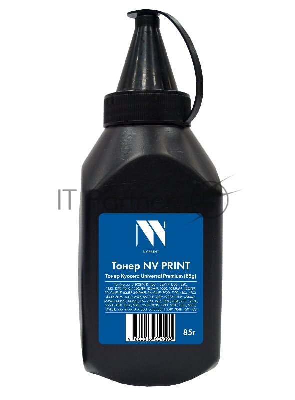 Тонер NVPrint Kyocera Universal (85 г) для FS-1028MFP, 1100, 1128MFP, 1300, 1320, 1350, 1370, 1040, 1020MFP, 1120MFP, 1060, 1025MFP, 1125MFP, 3040MFP, 3140MFP, 3540MFP, 3640MFP, 3920, 2100, 4100, 4200, 4300, 6025, 6030, 6525, 6530; ECOSYS P2035, P2135, M3040, M3540, M3550, M3560; KM-1620, 1635, 1650, 2020, 2035, 2050, 2550, 3050, 4050, 5050, 2530, 3035, 3530, 4030, 4035, 5035; TASKalfa 255, 255b, 305, 300i, 3010i, 3011i, 3510i, 3511i, 420i, 520i Premium