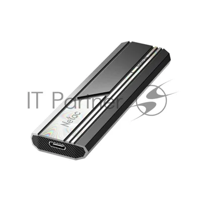 Внешний SSD Netac ZX10, 1TB, USB 3.2 Gen 2 Type-C, R/W 1050/1050, черный