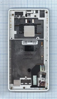 Дисплей для Yota YotaPhone 1 C9660 черный с белой рамкой