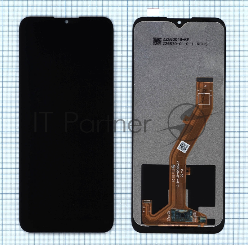 Дисплей для Nokia C30 черный