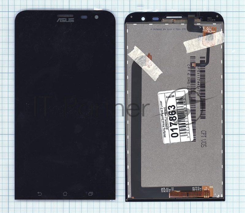 Дисплей для Asus ZenFone 2 Laser ZE600KL черный