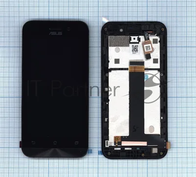 Дисплей для Asus ZenFone Go ZB452KG черный с рамкой