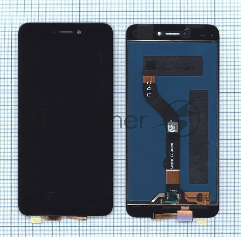 Дисплей для Huawei Honor 8 Lite, P8 Lite 2017, Nova Lite 3 черный