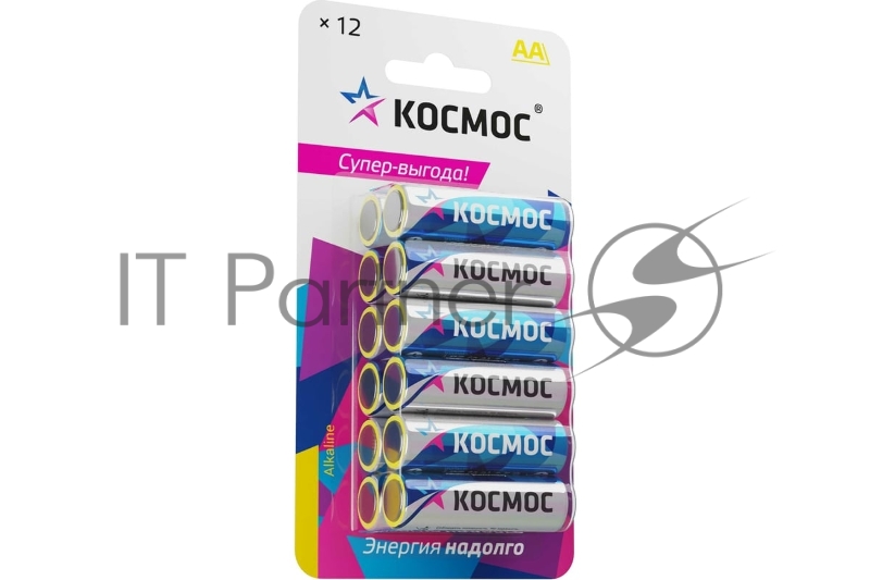 Элемент питания Космос алкалиновый AA/LR06 BP-12 (блист.12шт)