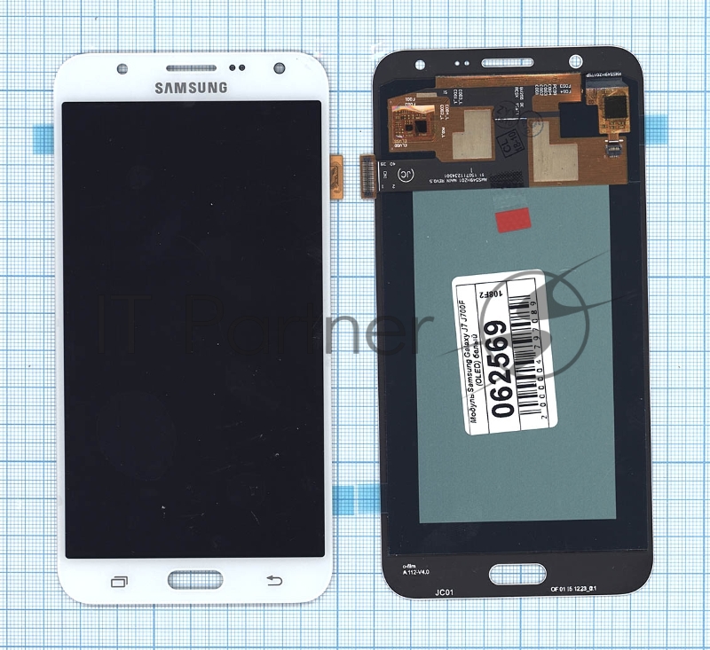 Дисплей для Samsung Galaxy J7 SM-J700H (OLED) белый