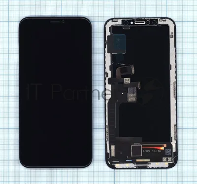 Дисплей для Apple iPhone X в сборе с тачскрином (OLED HE) черный