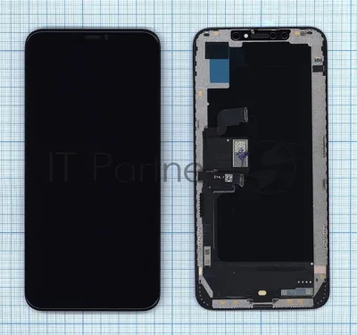Дисплей для Apple iPhone XS MAX в сборе с тачскрином (OLED HE) черный