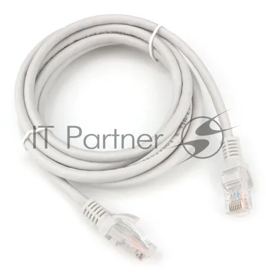 Патч-корд LSZH медный UTP Cablexpert PP30-2M cat.5e, 2м, литой, многожильный, серый