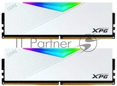 Оперативная память XPG Lancer, DDR5, 32Gb (2x16GB), 6400MHz, CL32, DIMM, с радиаторами, RGB, белый