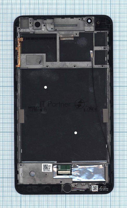Модуль (матрица + тачскрин) для Asus Fonepad 7 FE171/FE171CG черный с серебристой рамкой